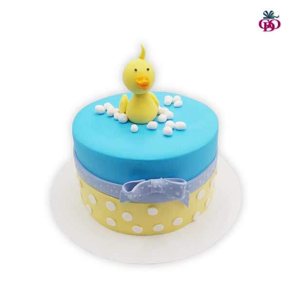 Duck theme cake