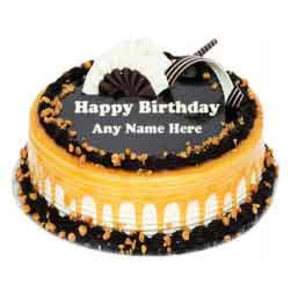Caramel Cake with Caramel Flavor filled with the Chocolate Cover to make: Caramel Cake Design