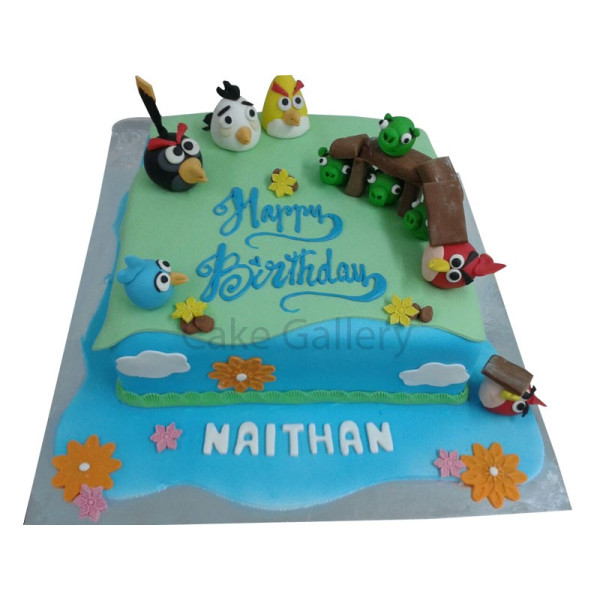 Angry Bird Kids Birthday Cake