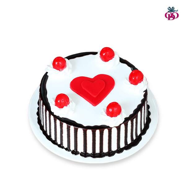 Mixed Flavour Cake with Heart