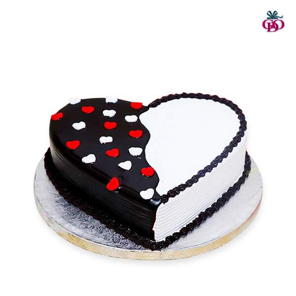 Mixed Flavour Heart Shape Cake