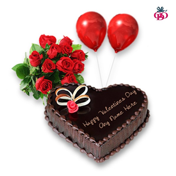 Valentine Chocolate Cake Combo