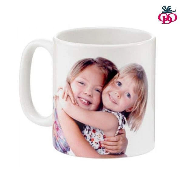 white ceramic mug with photo or text edit