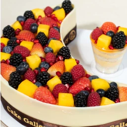 Vanilla Brulee Mix Fruits Moon Cake 