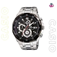 Casio Edifice Stainless Steel Band Black Dial Watch For Men Analog 550D-1AVUDF