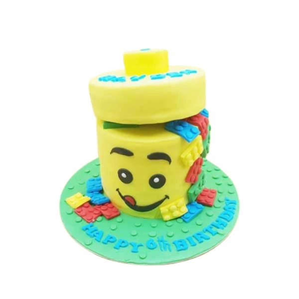 Colourful Lego Box Design Themed Cake