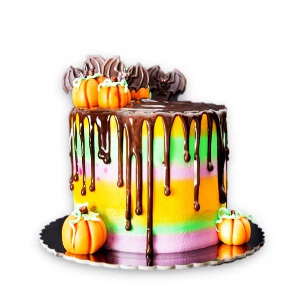 Halloween Rainbow Cake