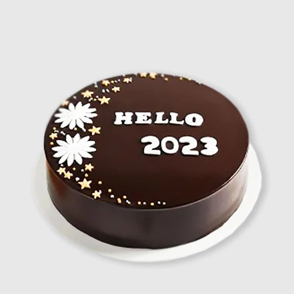 New Year Choco Cake