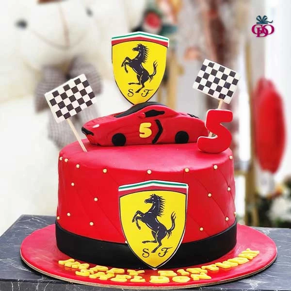 Ferrari Car Theme Cake