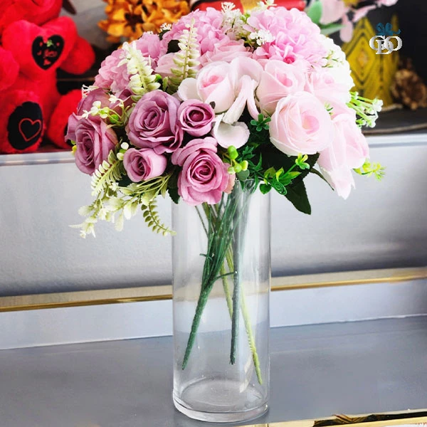 Artificial Rose Flower Beauty Vase