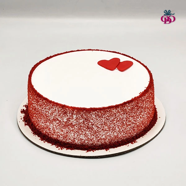 Red Velvet Cake with Hearts