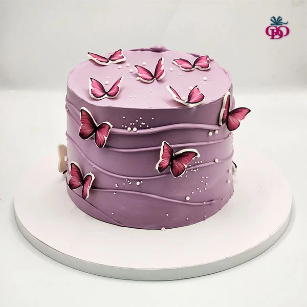 Butterfly Purple Cake