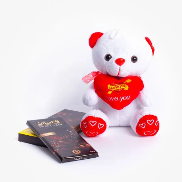 White Teddy and Lindt
