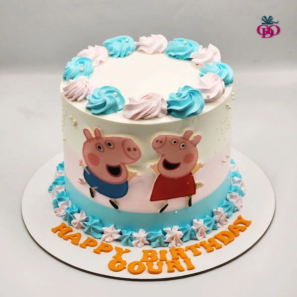 Peppa Pig Design Cake