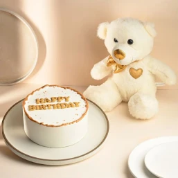 Cute White Cake Combo