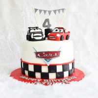 Car Theme Birthday Cake