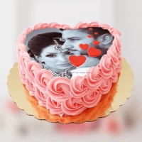 Valentine Photo Cake