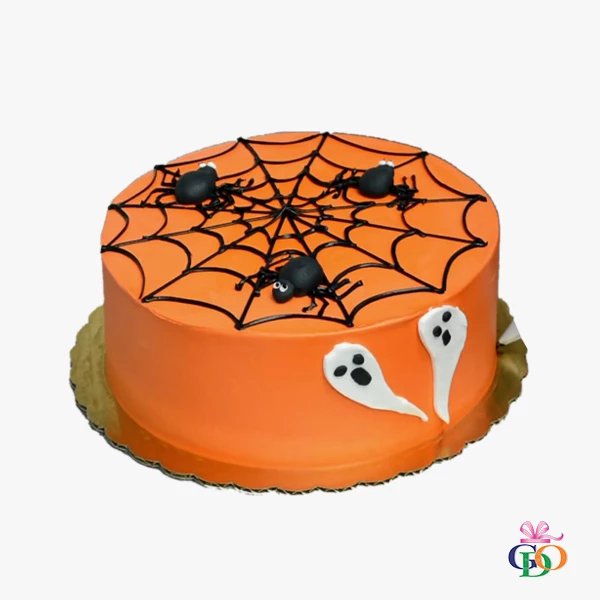 Spider Theme Halloween Cake