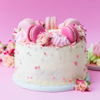 Cute Macarons Cake
