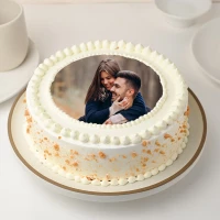 Couple Photo Cake