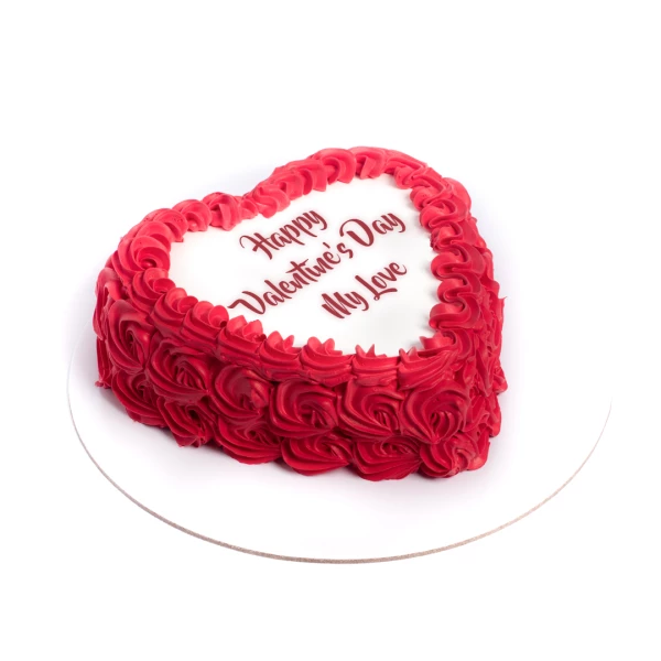 Rose Heart Shape Cake
