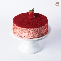 Red Velvet Cake with Strawberry