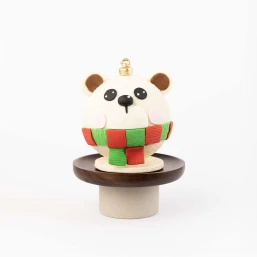 Festive White Bear Chocolate