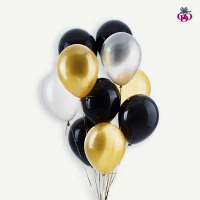 Black and Golden Balloon set