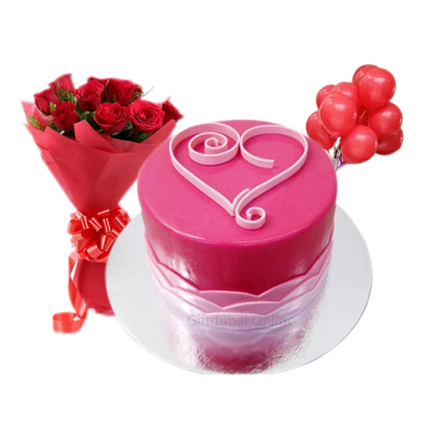 Romantic Cake Combo : romantic birthday cake for husband
