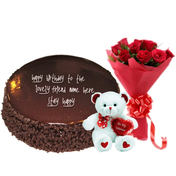 Special Chocolate Teddy Combo: best chocolate birthday cake