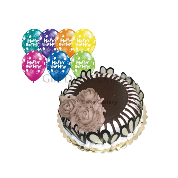 Chocolate Cake Balloon Combo