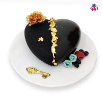 Blacky Heart Mousse Cake