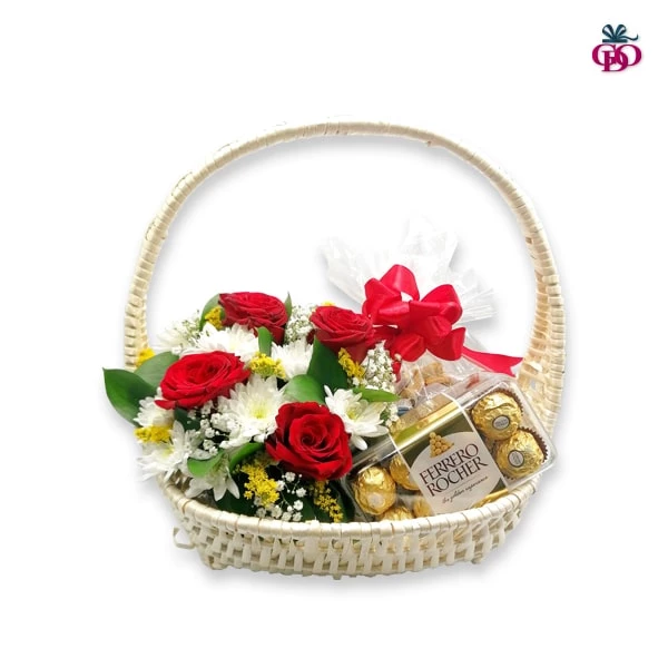 Choco Flower Basket: Beautiful Flower Basket