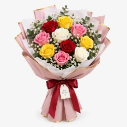 Premium Mixed Roses Bouquet 