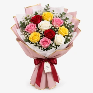 GDOSA-BOUQUET-MIXED-10-ROSES-PREMIUM