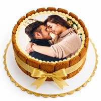 Lotus Photo Cake 