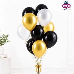 Black and Golden Balloon set