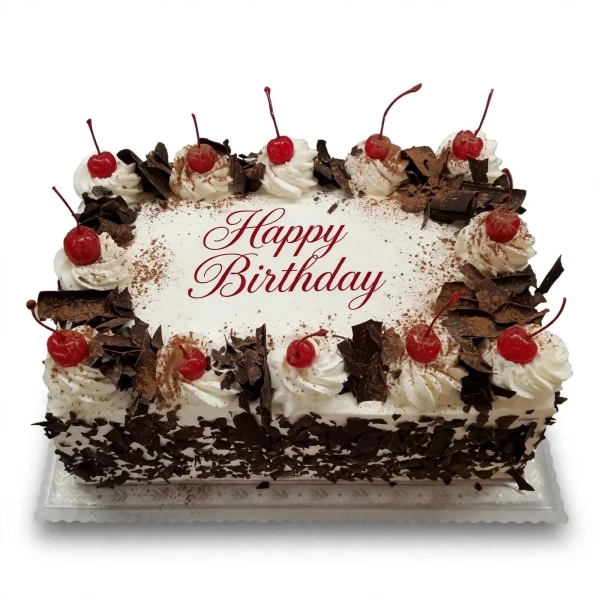 Black Forest Birthday Cake With Name black forest cake with name edit