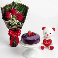 Blueberry Birthday Cake Combo