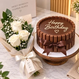  KitKat Birthday Cake Rose Combo