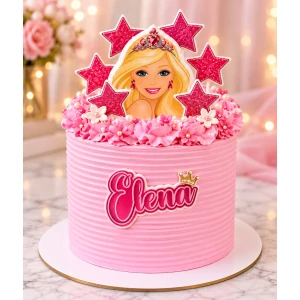barbie-princess-birthday-cake-elena-pink-stars-custom-name-dubai