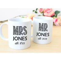 Mr. Mrs Customised Mug